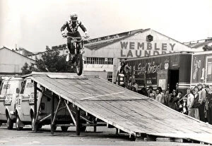 Evel Knievel Collection: Robert Craig Knievel professionally known as Evel Knievel in practice - 22 / 05 / 1975