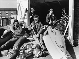 Core76 Prints: Robert Egelstaff (second from right) and helpers (left to right) Kevin Howett
