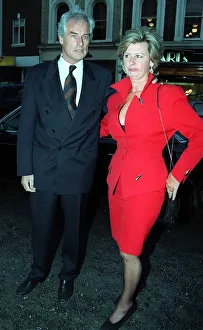Robert Kilroy Silk TV Presenter with his wife arrives for the opening of Collections