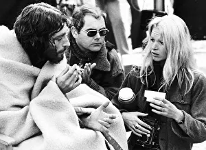 Robert Powell Actor playing the part of Jesus talks with his wife Babs Lord former dancer