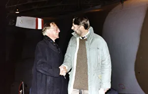 Robert Runcie Archbishop of Canterbury meet Terry Waite released hostage Dbase