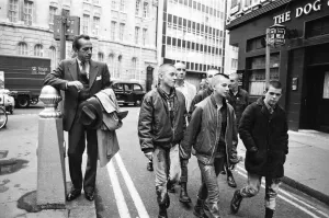 Robert Sacchi comes bang into the 1980s when he bumps into some skinheads on Carnaby