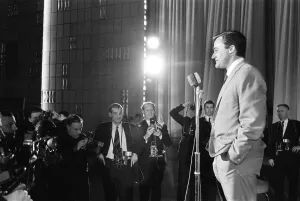 Robert Vaughn, actor who plays the role of secret agent Napoleon Solo in NBC show The Man