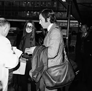 Heathrow Prints: Robert Wagner and Tina Sinatra left Heathrow Airport hand in hand for Los Angeles today