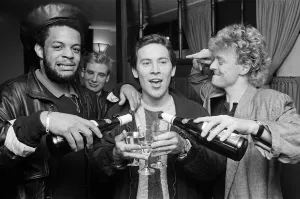 Wine Prints: Robin Campbell (centre), guitarist and singer with UB40 has achieved a lifetime ambition
