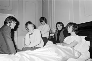 Robin Gibb (18), lead singer of chart topping pop group The Bee Gees at Regent