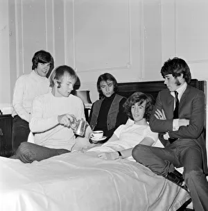 Robin Gibb (18), lead singer of chart topping pop group The Bee Gees at Regent