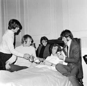 Patient Prints: Robin Gibb (18), lead singer of chart topping pop group The Bee Gees at Regent