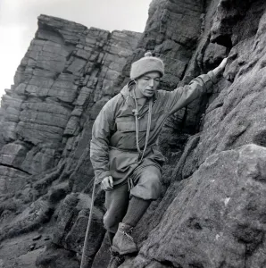 Outdoor Activities Prints: Rock climber / Mountaineer Joe Brown of Whaley Brdige, Derbyshire who was a member of