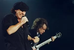 Images Dated 1st October 2012: Rock group AC / DC live in concert at the Newcastle Arena - Brian Johnson lead singer 5