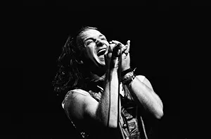 00678 Prints: Rock group U2 performing on stage at the National Exhibition Centre in Birmingham