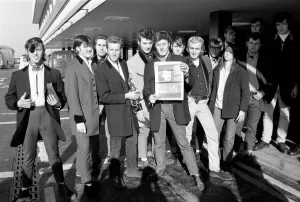 Rock and Roll American pop singer Gene Vincent arrives at Heathrow Airport from Paris