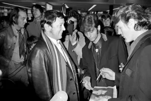 Rock and Roll American pop singer Gene Vincent arrives at Heathrow Airport from Paris