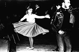 Rock and Roll dancers jiving on the dance floor at a Jerry Lee Lewis concert