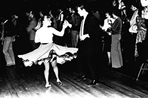 Rock and Roll dancers jiving on the dance floor at a Jerry Lee Lewis concert