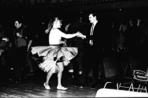 Rock and Roll dancers jiving on the dance floor at a Jerry Lee Lewis concert
