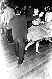 Rock and Roll dancers jiving on the dance floor at a Jerry Lee Lewis concert