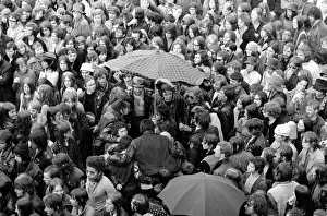 00087 Prints: Rockers mingle in the crowd at Free Hyde Park Pop Festival featuring Canned Heat