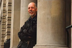 Rod Clements of Lindisfarne outside Newcastle City Hall. 30 / 09 / 97