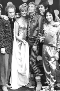 Rod Stewart and the boys got together to promote the new album Foolish Behaviour