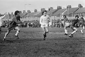 Rod Stewart (centre- in white) playing football in his football team The Goal Diggers