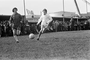 Rod Stewart (in white) playing football in his football team The Goal Diggers