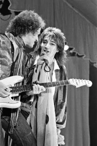 01512 Prints: Rod Stewart performing on stage at the Edenhall just outside Amsterdam city centre