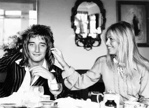 Rod Stewart Singer and Britt Ekland - February 1980 DBASE MSI