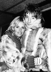 Rod Stewart Singer and Britt Ekland in London - November 1976 DBASE MSI