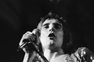 Festival Prints: Rod Stewart singing to the crowd. The Faces featuring Rod Stewart perform