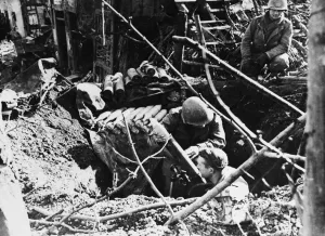 Roer crossing. The river Roer crossing was accomplished by units of the 9th U. S
