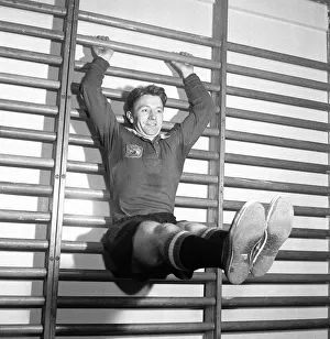 00238 Prints: Roger Byrne footballer Manchester United player October 1956