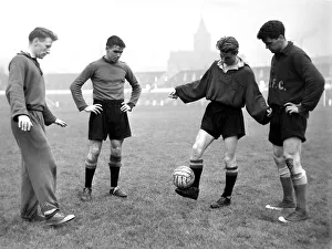 Roger Byrne footballer Manchester United player October 1956