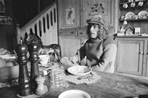 Images Dated 16th April 1976: Roger Daltrey, lead singer of The Who rock group, at home on his 300 acre farm in Sussex