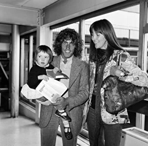 Images Dated 6th April 2020: Roger Daltrey, lead singer of The Who rock group, pictured at Heathrow Airport