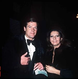 Images Dated 28th February 1973: Roger Moore Actor and wife Luisa Mattioli - February 1973 DBASE MSI