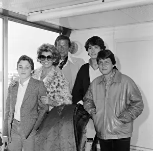 Roger Moore with his wife Luisa and family, daughter Deborah (16)