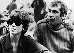 Roger Vadim film director and wife Jane Fonda actress at Isle Of Wight 1969