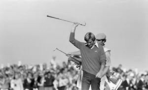 Bill Rogers, 29, from Texas, wins the 1981 Open golf championship at Sandwich, Kent