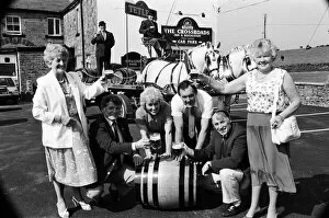 00678 Collection: Roll out the barrel - for the Crossroads Inn and Restaurant at New Mill