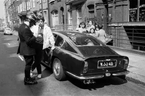 Rolling Stones: 28th August 1966 Mick Jaggers midnight blue Aston Martin DB6 was