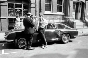 Rolling Stones: 28th August 1966 Mick Jaggers midnight blue Aston Martin DB6 was