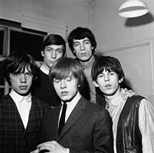 00100 Prints: The Rolling Stones backstage in Manchester where they were recording Top of The Pops