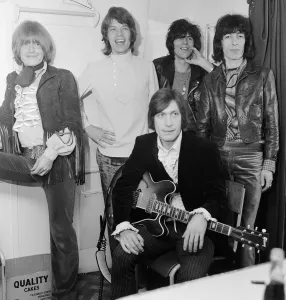 Dressing Room Prints: The Rolling Stones backstage after being voted best R&B band for the fifth consecutive