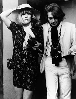 Rolling Stones: Brian Jones with girlfriend Anita Pallenberg July 1967