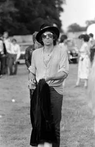 Rolling Stones: Keith Richards at Knebworth Pop Festival for a special appearance with