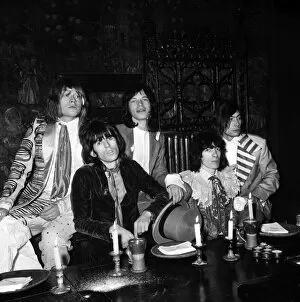 Images Dated 26th August 2015: The Rolling Stones launch their Beggars Banquet album at the Elizabethan Room, Gore Hotel