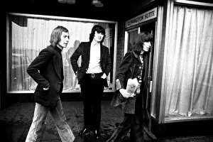 The Rolling Stones leaving a Newcastle Hotel 5th March 1971 after performing at the City