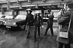 Cameramen Prints: Rolling Stones: Mick Jagger and Bianca at their hotel in Newcastle upon Tyne
