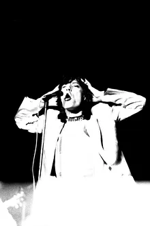 Rolling Stones: Mick Jagger in concert at the Newcastle City Hall 4th March 1971
